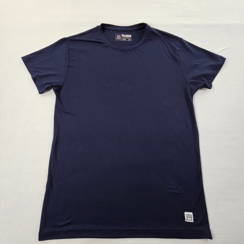 Avalanche Blue Short Sleeve Polyester Spandex T-Shirt Men's M